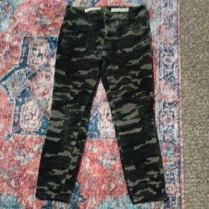 Pilcro by Anthropologie Camo Skinny Corduroys